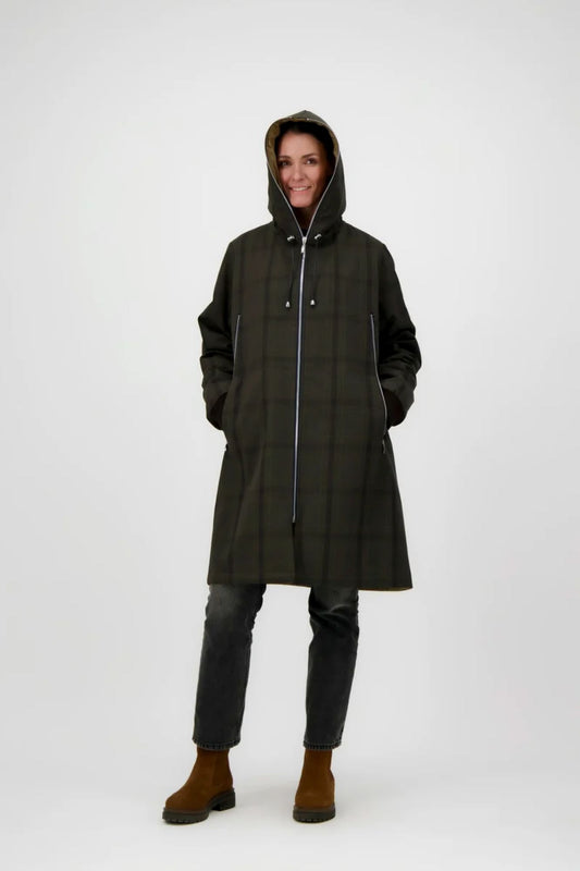 Prêt Pour Partir Barbara Parka Coat Brown Check